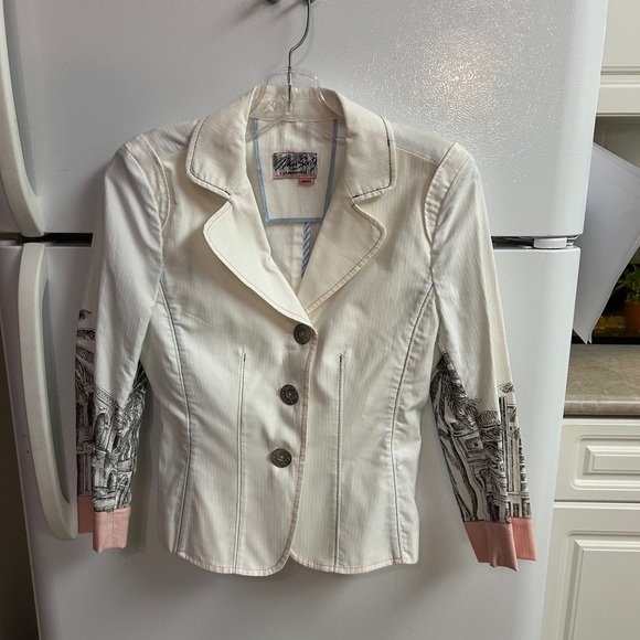 Miss Sixty Jackets & Blazers - Miss Sixty White and Pink Denim Jacket Size S
Made in Italy